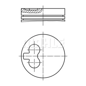 Piston MAHLE for Relay Boxer Scudo 406 306 Xantia Expert Xsara 806 405 Dispatch - Picture 1 of 6