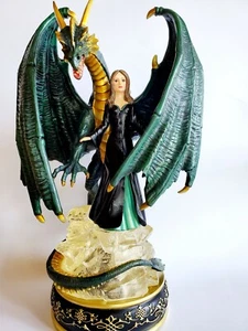 BRADFORD EXCHANGE DRAGON SERPENTS SPELL DARK COMPANIONS COLLECTION w COA & FOAM - Picture 1 of 12