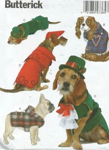 6536 Butterick Sewing Pattern UNCUT Pet Coats & Hats Dog Costumes  - Picture 1 of 4