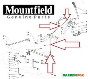 Genuine Mountfield 18,5/108H Ride On Mower Deck LIFTER CABLE CGXD140DLC 746 - Picture 1 of 1