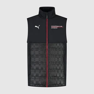 Porsche Motorsport PUMA Team Le Mans Gilet Full Zip Jacket Black Official - Picture 1 of 7