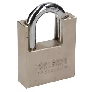 Candado de seguridad 60 mm bloqueo puerta de cobertizo 3 llaves 35 mm vástago latón núcleo seguridad - Imagen 1 de 3