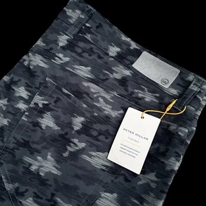 Peter Millar Crown Sport 5 Pocket eb66 Performance Pants Camo Iron 34x32 $158 - Picture 1 of 11