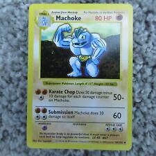 Machoke 34/102 Base Set Shadowless Pokemon TCG Card Vintage WOTC Uncommon NM 354