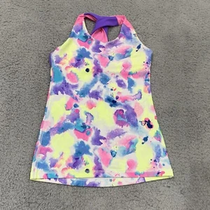 Ivivva by Lululemon Tank Top Pink Purple Racerback Girls 10 Athletic Colorful - Picture 1 of 15