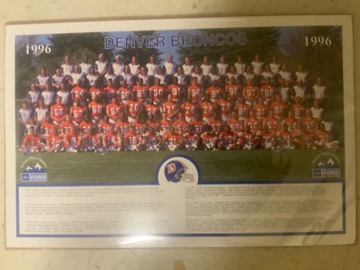 "Foto del equipo Denver Broncos 1996 11 * 17"" John Elway" Foto 1 de 2