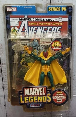 Figura de acción y cómic Marvel Legends Series VII Vision 2004 Toy Biz Foto 1 de 4