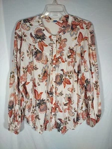 Vecchia blusa contadina marina boho taglia grande  - Foto 1 di 7