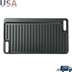 Reversible Cast Aluminum Grill Griddle Nonstick Heavy Duty Camping Cookware New - Picture 1 of 2