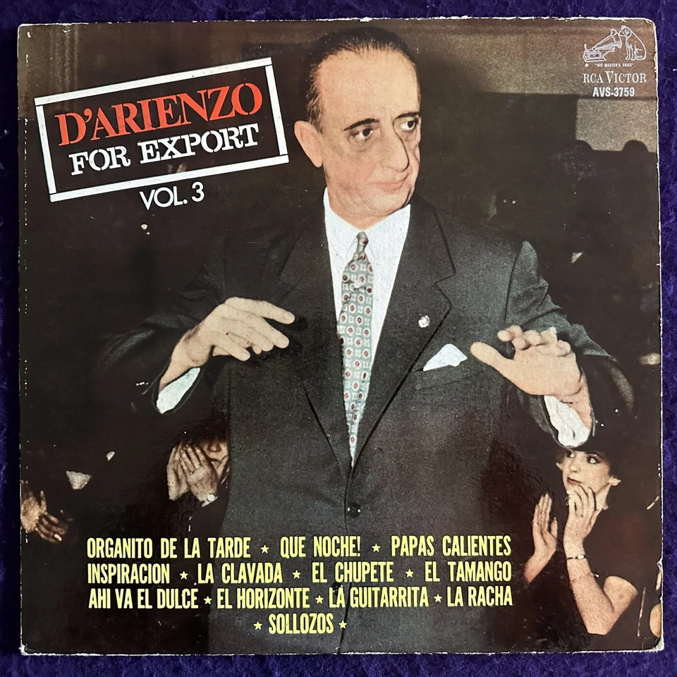 1S ~ D´ARIENZO For Export Vol. 3 LP RCA Stereo Tango Argentina press EX - Image 1 of 4