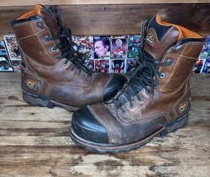 Timberland PRO Series Mens 13W 8" Boondock Waterproof Work Boots Brown 89628 EUC - Picture 1 of 9