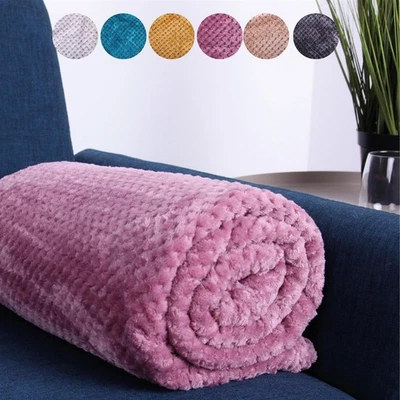 Kuscheldecke 150x200cm Flauschdecke Wohndecke Sofaüberwurf Tagesdecke OEKO-TEX - Bild 1 von 4