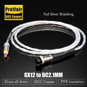 Preffair Hifi OCC Kupferkabel GX16 GX12 DC21 DC25 USB Stecker DC Stromkabel - Bild 1 von 30