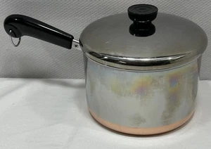 Revere Ware 1801 Stainless Steel Tri Ply Bottom 3 Qt Sauce Pan & Lid Clinton 92a - Picture 1 of 10