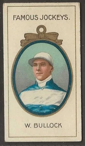 TADDY-FAMOUS JOCKEYS 1910 (WITH FRAME) HORSE RACING-#01- W. BULLOCK - Picture 1 of 2