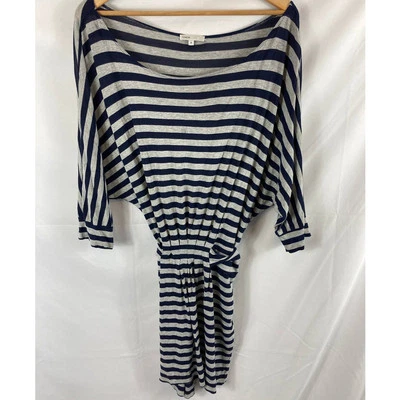 Vince Striped Tie Waist Mini Dress Size Medium - image 1 of 4