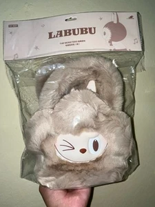 LABUBU Borsa Peluche 100% Genuine The Monsters Plush Flower POP MART Brown P Ma - Foto 1 di 23