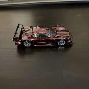 2002 Hot Wheels #118 Mercedes-Benz CLK-LM GTR Dark Red Mtflk w/Chrome LW NM - Picture 1 of 6