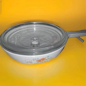 VTG Corning Ware Wildflower P-83-B Pan Skillet With P 83 C Lid 6 1/2 Inch. EUC - Picture 1 of 1