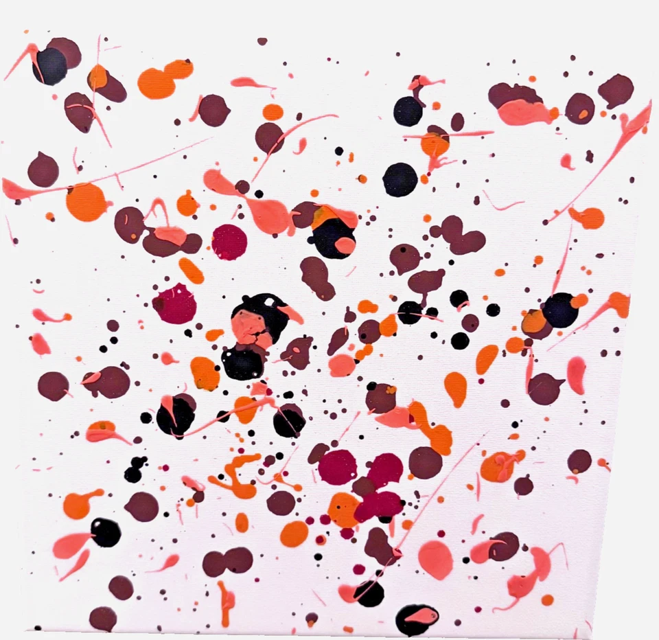 Ручная роспись искусства акрил на холсте - абстрактный "Осень" оригинальная картина 10 X 10 - Изображение 1 из 4