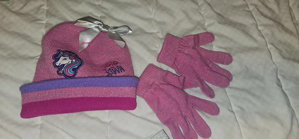 Nickelodeon Jojo Siwa Beenie Cap Girls Gloves - Image 1 of 1