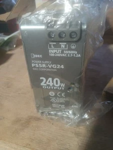 Nueva fuente de alimentación IDEC PS5R-VG24, CC; conmutador; 240 W, salida 24 VCC, 10 amperios, DIN - Imagen 1 de 4