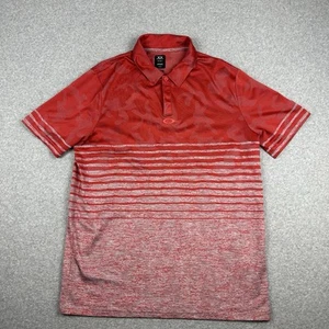 Oakley Men's Golf Polo Shirt Size L  Red Grey Camo Reg Fit Performance Golf Wear - Bild 1 von 10