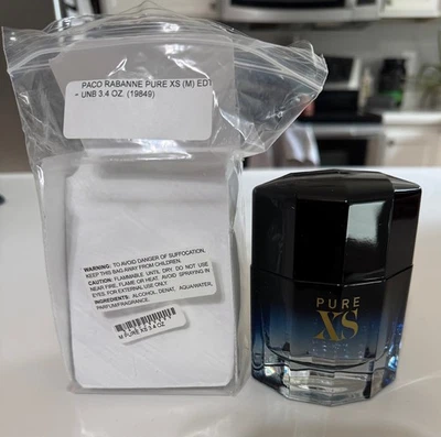 Paco Rabanne Pure XS 3,4 fl oz fragancia EDT para hombre.  Nuevo nunca usado. Foto 1 de 2