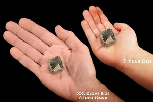 Cubo de PIRITA Cristal 1 1/4" 3-4 OZ Muestra Mineral de Roca Grado B Metal Mineral Piedra - Imagen 1 de 3