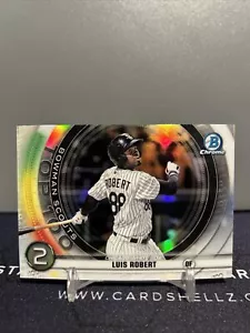 2020 Bowman Chrome Scouts Top 100 Prospects Luis Robert White Sox - Picture 1 of 2