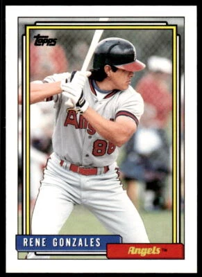 1992 Topps Traded 42T Rene Gonzales California Angels Baseball Card - Image 1 of 2