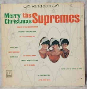 Merry Christmas The Supremes 1965 Vintage Vinyl LP Record - Imagen 1 de 2