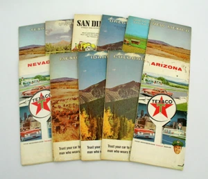 (11) VINTAGE TEXACO STATE (1960'S) & SAN DIEGO 1973, CA ROAD MAPS - Picture 1 of 1