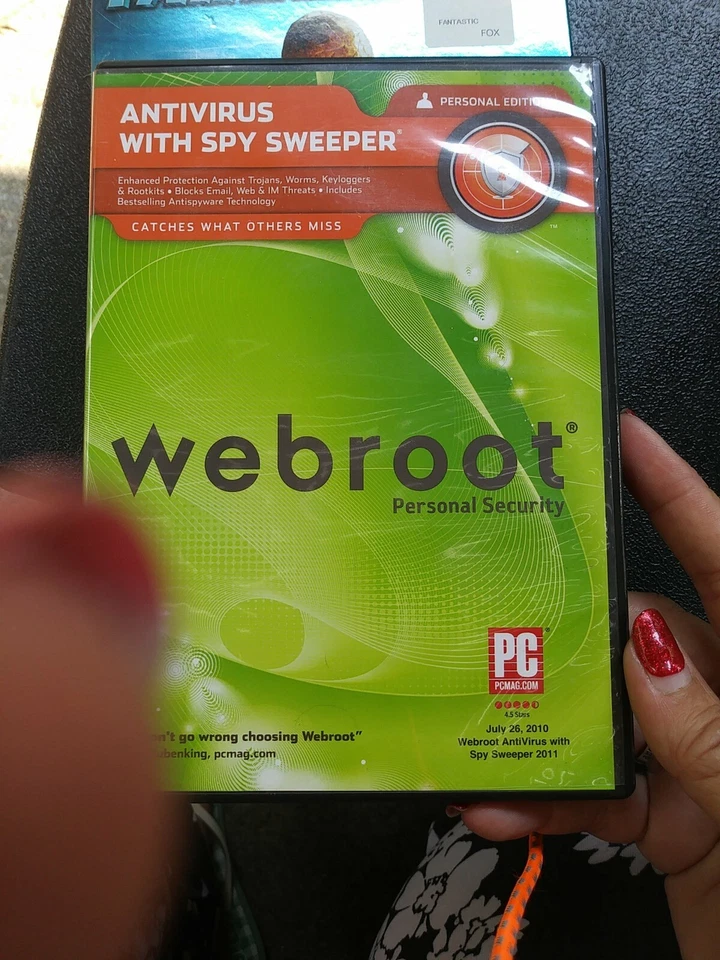PC Webroot Personal Security Edition Antivirus With Spy Sweeper Windows 7 2011 - Image 1 of 1
