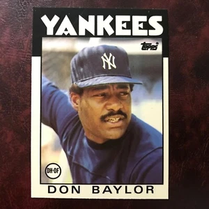 1986 Topps TIFFANY Set DON BAYLOR #765 N.Y. YANKEES ** MINT ** HIGH GRADE ** - Picture 1 of 2