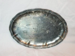Vintage 1938-1948 Silver Plated Oval Platter Tray With Lovely Patina - Picture 1 of 7