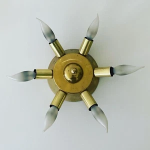 Original Vintage Sputnik Starburst Ceiling Light Flush Mount Fixture - Majestic - Picture 1 of 15