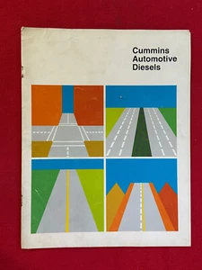 VINTAGE 1967 CUMMINS AUTOMOTIVE DIESELS SALES BROCHURE CATALOG - FREE SHIPPING!! - Picture 1 of 7