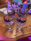 Drinking glasses Budweiser Clydesdale. Set Of 4.   Very Heavy.