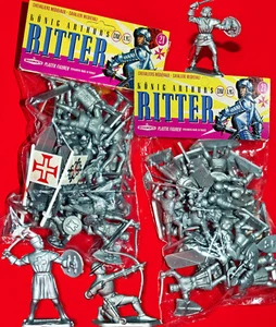 21 STARLUX KÖNIG ARTHUR'S RITTER PETIT SOLDATS 70er CHEVALIERS CUIRASSE - Bild 1 von 13