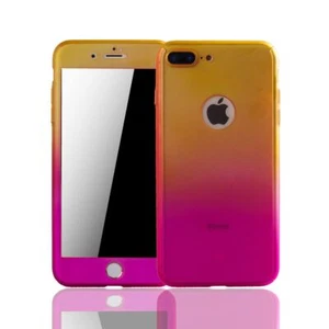 Custodia Cellulare Protettiva per Apple IPHONE 8 Plus Full Cover Display Rosa - Foto 1 di 4