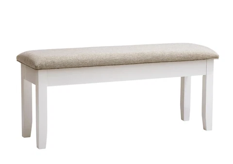 Powell Jane Bench With Vanilla White And Honey Brown Finish D1253D19BB Cover