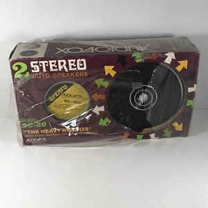 Vtg Audiovox 2 Speaker Car Stereo Model SC-20 Nos New W/ Mostly Opened Packaging - Picture 1 of 11