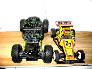 Conqueror RC Control Rock Crawler 2.4 Ghz 4x4/ Tyco Mini-Hopper / For Parts ONLY - Picture 1 of 8