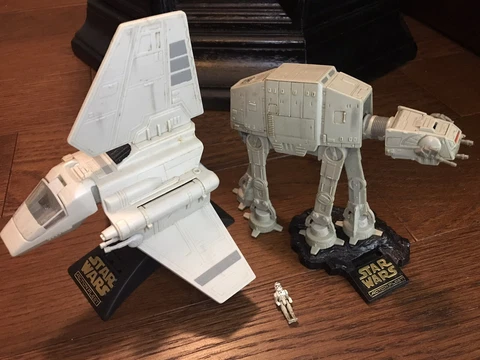Star Wars ACTION FLEET AT-AT Walker and Imperial Shuttle w Minifigure and Stands Cover