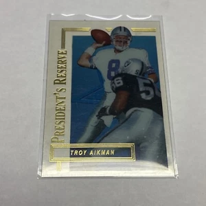 Tarjeta de fútbol americano Troy Aikman 1996 Collector's Edge President's Reserve #44 - Imagen 1 de 2