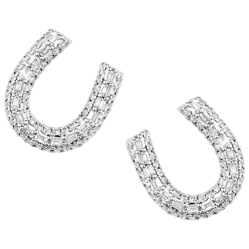 Brincos de cristal Montana Silversmiths Frosted Luck ER5967 - Imagem 1 de 1