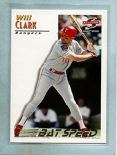 WILL CLARK - 1995 Summit - "Bat Speed" - #182 - Rangers - $1.00 Shipping