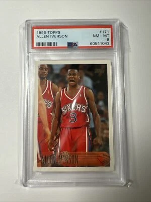 (1996-97) 1997 Topps Starting Lineup Rookie ALLEN IVERSON PSA 8 🔥🏀🔥 - Image 1 of 2
