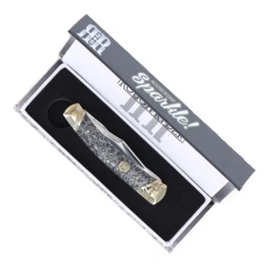 Moose pocket knife Silver Sparkle Handles Gift boxed Rough Rider - Picture 1 of 3